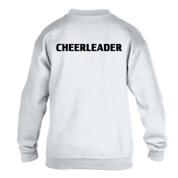Cheerleader (Black) - Gildan Kids Heavy Blend™ Drop Shoulder Sweatshirt Thumbnail