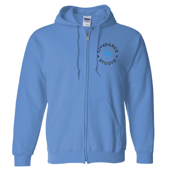 Dancer (Black) - Gildan Heavy Blend™ Zip Hooded Sweatshirt Thumbnail