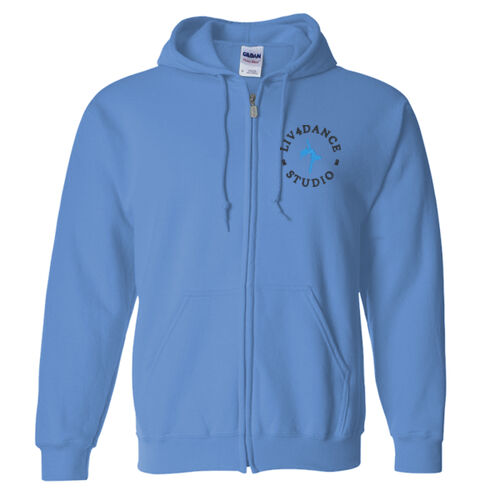 Liv4Dance Logo (Black) - Gildan Heavy Blend™ Zip Hooded Sweatshirt Thumbnail
