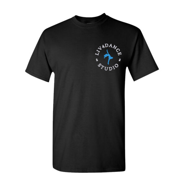 Liv4Dance Logo (White) - Gildan Heavy Cotton™ T-Shirt Thumbnail