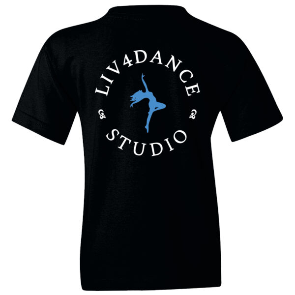 Liv4Dance Logo (White) - Gildan Kids Heavy Cotton™ T-Shirt Thumbnail