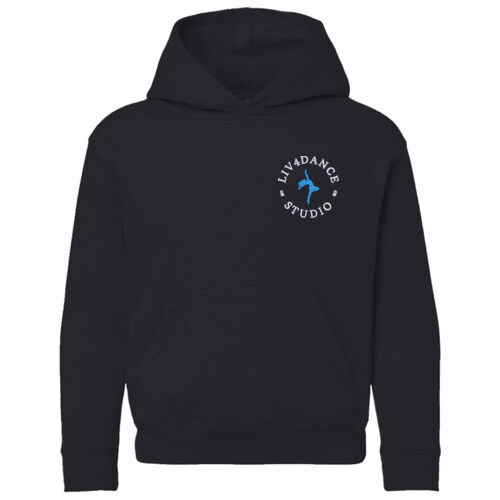 Liv4Dance Logo (White) - Gildan Kids Heavy Blend™ Hooded Sweatshirt Thumbnail