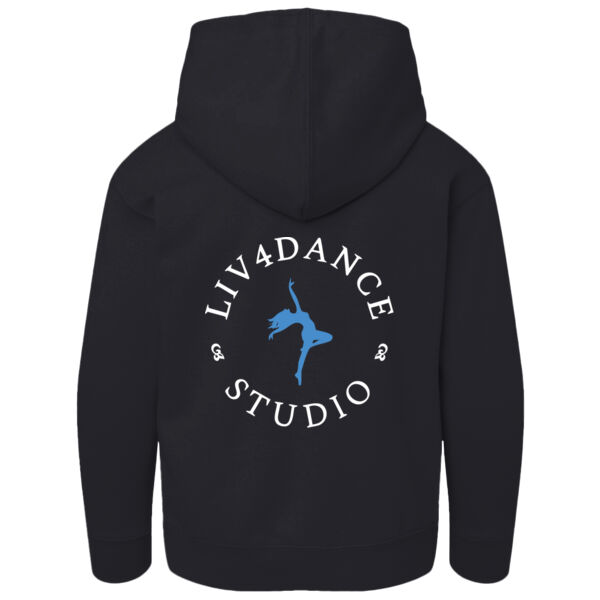 Liv4Dance Logo (White) - Gildan Kids Heavy Blend™ Hooded Sweatshirt Thumbnail