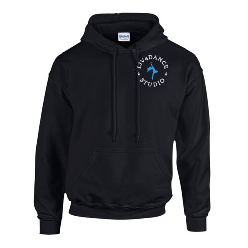 Liv4Dance Logo (White) - Gildan Heavy Blend™ Hooded Sweatshirt Thumbnail