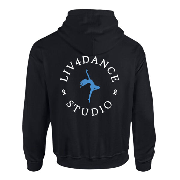 Liv4Dance Logo (White) - Gildan Heavy Blend™ Hooded Sweatshirt Thumbnail