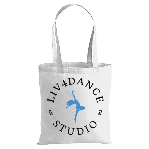 Liv4Dance Logo (Black) - Westford Mill Premium Cotton Tote Bag Thumbnail