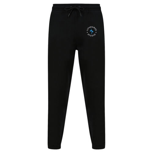 Liv4Dance Logo (White) - SF Clothing Unisex Sustainable Fashion Cuffed Joggers Thumbnail
