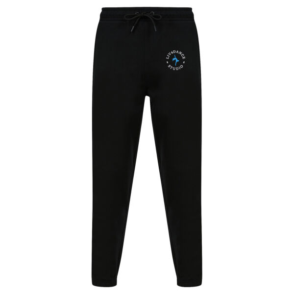 Liv4Dance Logo (White) - SF Clothing Unisex Sustainable Fashion Cuffed Joggers Thumbnail