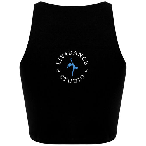 Liv4Dance Logo (White) - SF Clothing Ladies Cropped Top Thumbnail