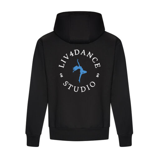 Liv4Dance Logo (White) - AWDis Signature Heavyweight Hoodie Thumbnail