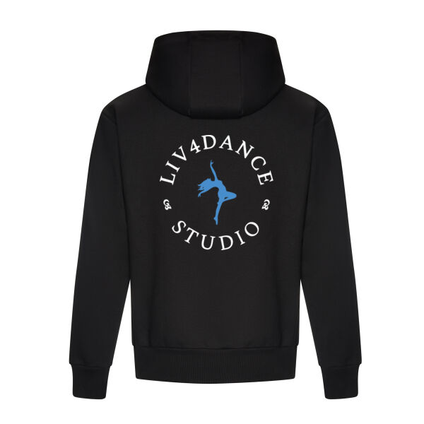 Liv4Dance Logo (White) - AWDis Signature Heavyweight Hoodie Thumbnail